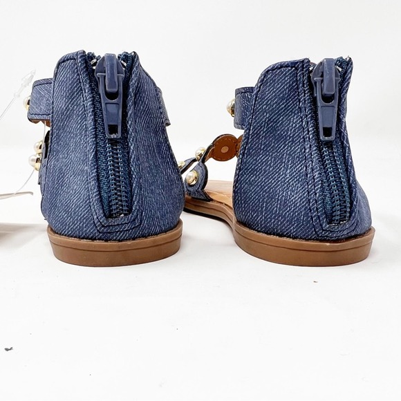 Nicole Miller Denim and Pearl girls Strap Sandals - Picture 3 of 6